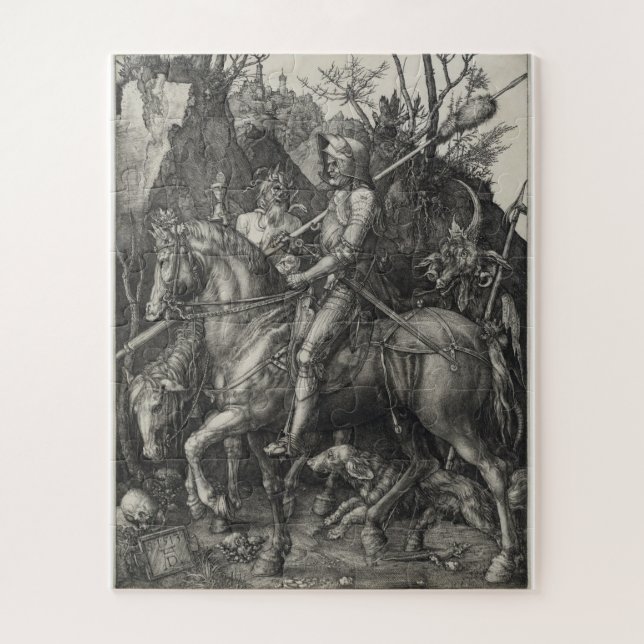 Puzzle Albrecht Durer - Caballero, Muerte Y Diablo (Vertical)