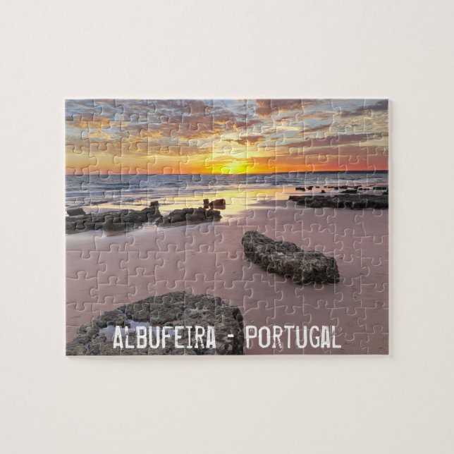 Puzzle Albufeira - Portugal. Vacaciones veraniegas en el  (Horizontal)