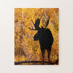 Puzzle Alce (Alces Alces) Macho en Sauces Dorados 2