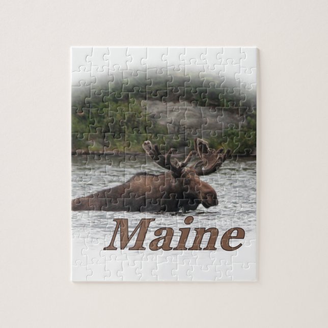Puzzle Alces de Maine Bull (Vertical)