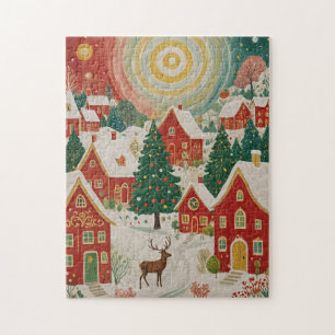 Puzzle Aldea de los navidades