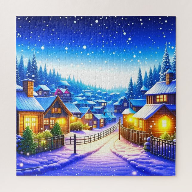 Puzzle aldea de navidades (Vertical)