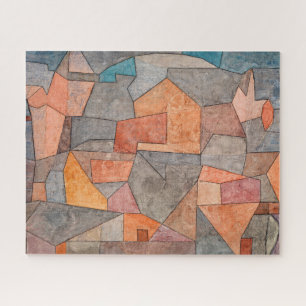 Puzzle Aldea entre rocas por Paul Klee