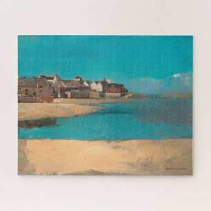 Puzzle Aldea junto al mar en Bretaña, por Odilon Redon