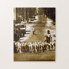 Puzzle Aldea y el rebaño