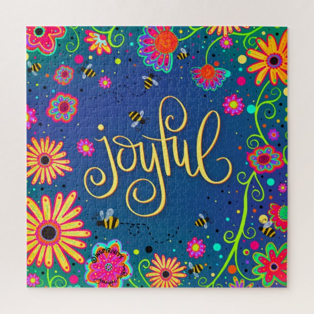 Puzzle Alegre estilo de moda Inespiritualidad floral Romp (Vertical)