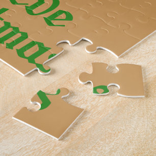 Puzzle Alegría, amor, paz, creencia, Navidades