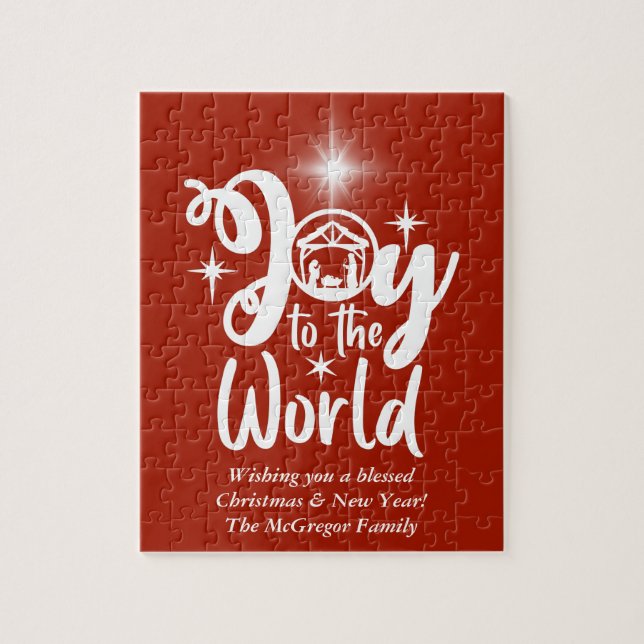 Puzzle Alegría de la Natividad de los navidades al mundo  (Vertical)