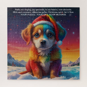 Puzzle Alegría del mensaje de los navidades