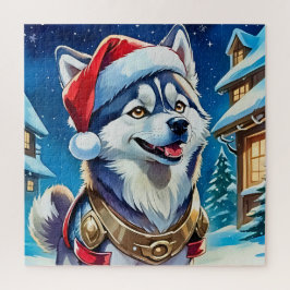 Puzzle Alegría navideña con un grupo alegre