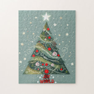 Puzzle Alegría por el árbol de Navidad del mundo