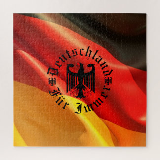 Puzzle Alemán por siempre/águila negra/ bandera de Deutsc