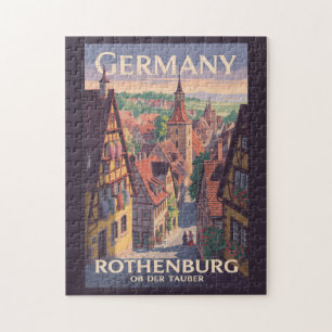 Puzzle Alemania Arte de Ilustracion Rothenburg ob der Tau