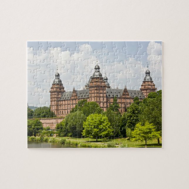 Puzzle Alemania, Baviera, Bayern, Aschaffenburg. Castillo (Horizontal)