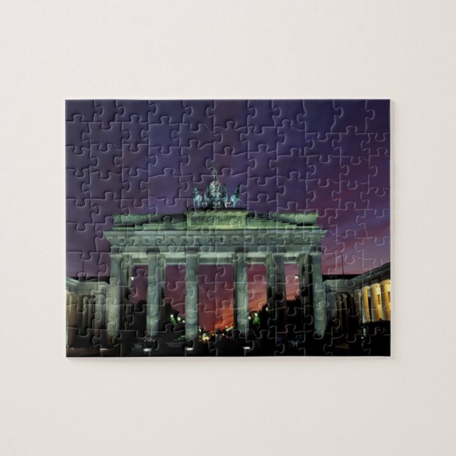 Puzzle Alemania, Berlín. Puerta de Brandeburgo por la noc (Horizontal)