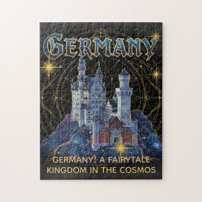 Puzzle Alemania Celestial Castillo de Neuschwanstein Arte (Vertical)