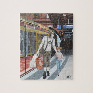 Puzzle Alemania Elf Town Fantasía Arte Pequeño Rompecabez