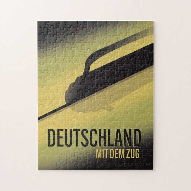 Puzzle Alemania en tren (Vertical)