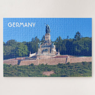 Puzzle Alemania: Estatua de Germania, Rudesheim  