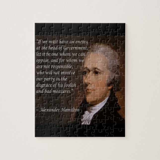 Puzzle Alexander Hamilton "Líder Enemigo" Regalo (Vertical)