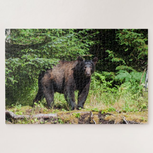 Puzzle Alfa Black Bear (Horizontal)
