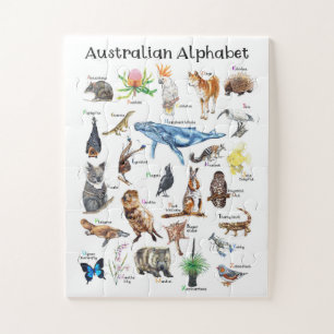 Puzzle Alfabeto de animales de Australia