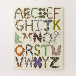 Puzzle Alfabeto de insectos - errores de alfabeto