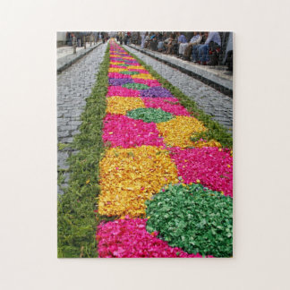 Puzzle Alfombra de la flor