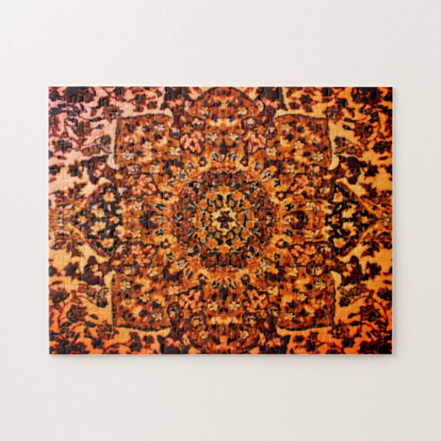 Puzzle Alfombra oriental marrón (Horizontal)