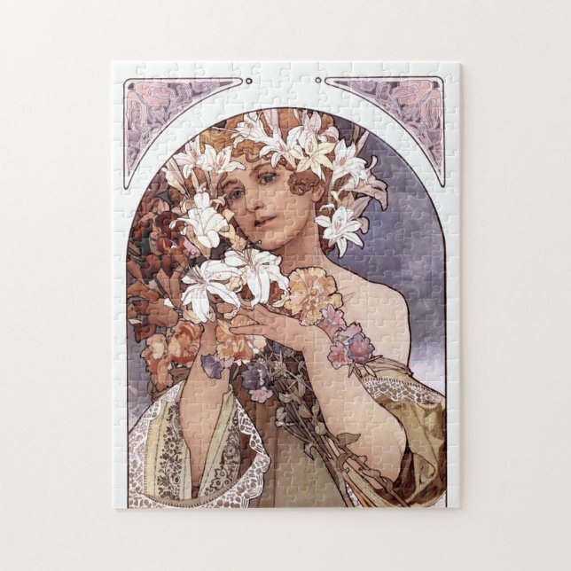 Puzzle Alfons Mucha: Flor (Vertical)