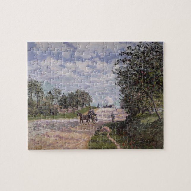 Puzzle Alfred Sisley el | el camino de Mantes (Horizontal)