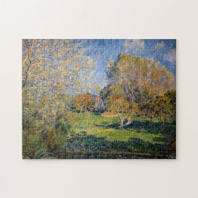 Puzzle Alfred Sisley - El jardín de Hoschede, Montgeron (Horizontal)