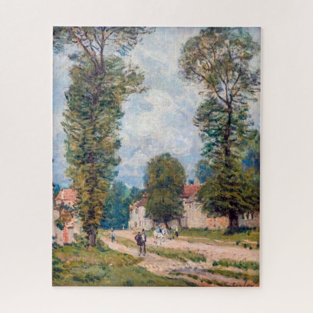 Puzzle Alfred Sisley - La carretera de Versalles (Vertical)