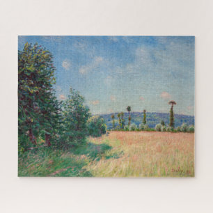 Puzzle Alfred Sisley - Praderas de Sahurs en sol matutino
