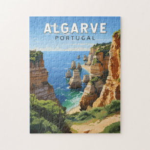 Puzzle Algarve Portugal Viajes Arte Vintage