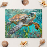 Puzzle Algas marinas de tortuga marina y pintura de coral<br><div class="desc">Sumérjase en las profundidades fascinantes del océano con nuestras algas marinas de tortuga marina y el rompecabezas de pintura de coral. 🐢 🌿 sumergirse en los detalles intrincados del mundo submarino mientras se reparten estas impresionantes obras de arte con serenas tortugas marinas, elegantes algas y vibrantes arrecifes de coral. 🌊...</div>
