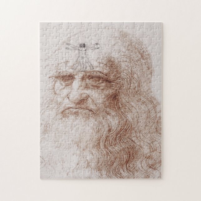 Puzzle Algo en mi mente, el retrato de Leonardo da Vinci (Vertical)