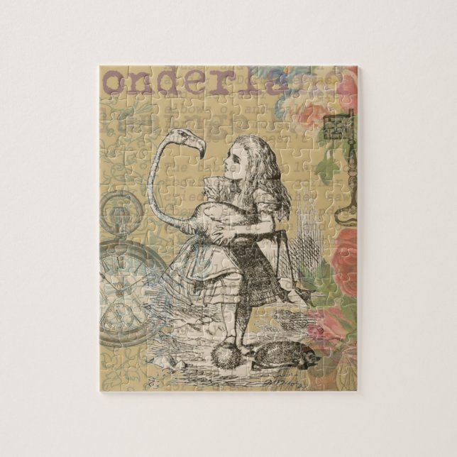 Puzzle Alice in Wonderland Flamingo Classic (Vertical)