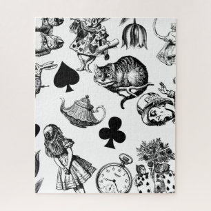 Puzzle Alice White Rabbit Wonderland Classic