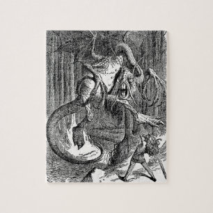 Puzzle Alicia a través del espejo - El jabberwocky