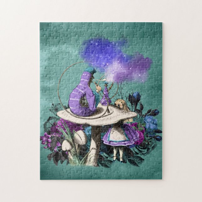 Puzzle Alicia Gótica VI - La oruga Caterpillar Y El Rompe (Vertical)