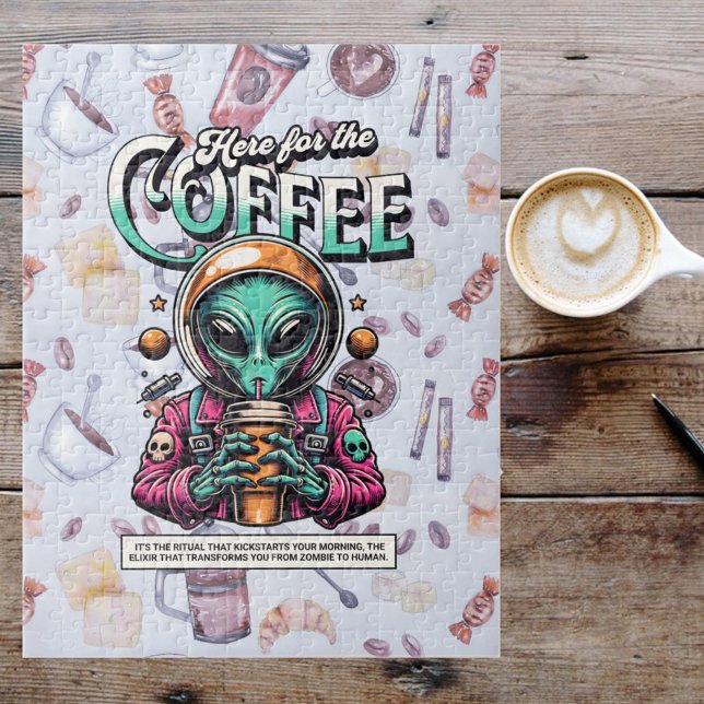Puzzle Alien aquí para el café (Subido por el creador)