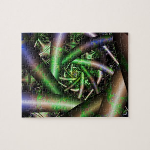 Puzzle Alien Arte fractal multicolor