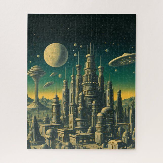 Puzzle Alien City (Vertical)