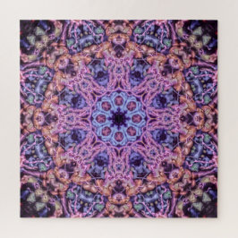 Puzzle Alien Purple Psychedelic Kaleidoscopic Mandala