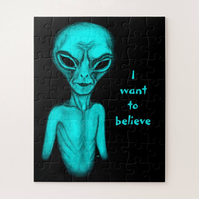 Puzzle Alien, quiero creer (Vertical)