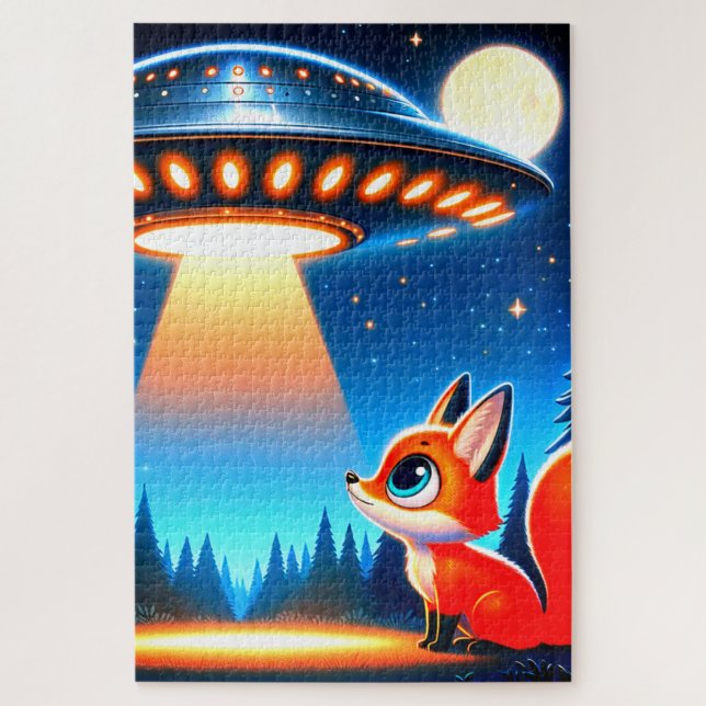 Puzzle Alien Spaceship (Vertical)