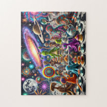 Alien Tea Fiesta Whimsical Extraterrestre Cosmic