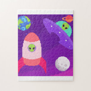 Puzzle alienígenas en el espacio exterior