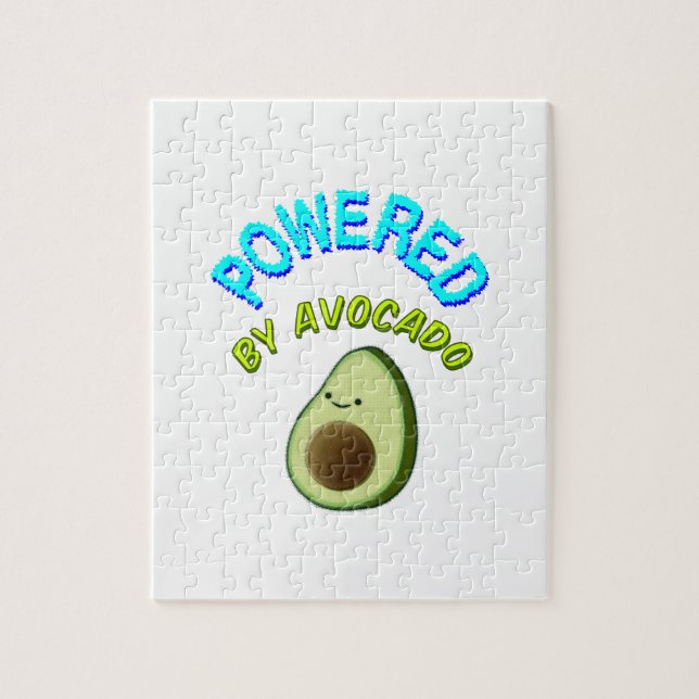 Puzzle Alimentado Por Aguacate (Vertical)